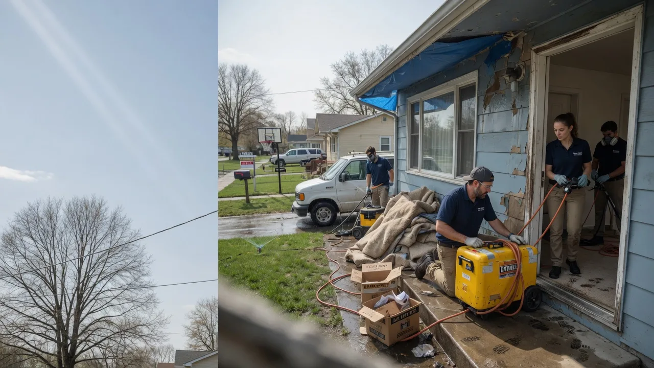Basement Flood Cleanup in Sidell, IL near me
